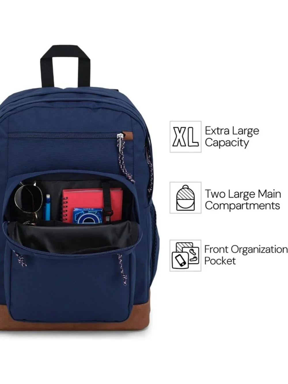 Stylish Black Laptop Backpack with 15